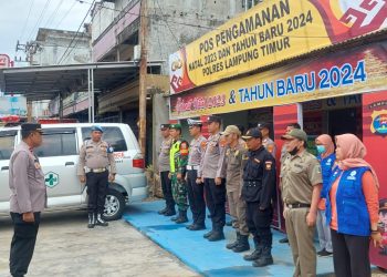 Kodim 0429/Lamtim Libatkan Puluhan Personil Laksanakan Pam Nataru
