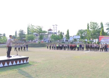 Amankan Natal 2023, Polres Lampung Utara Terjukan 215 Personel