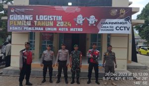 Sukseskan Pemilu 2024, Polres Metro Mengamankan Kantor KPU, BAWASLU dan Gudang Logistik