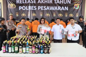 Rilis Akhir Tahun 2023, Kasus Narkoba di Pesawaran Menurun