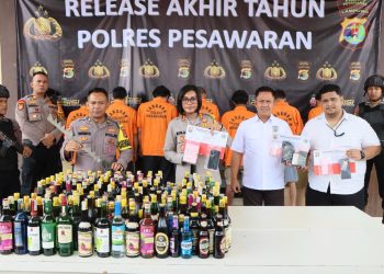 Rilis Akhir Tahun 2023, Kasus Narkoba di Pesawaran Menurun