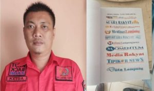Diduga Raup Keuntungan Pribadi Mengataskan Nama Media, Doni Ketua PWRI Lampura Angkat Bicara