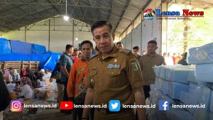 Bupati Dendi Tinjau Gudang Logistik Pemilu KPU Pesawaran