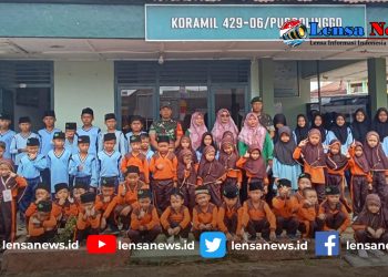 Lebih Dekat dengan TNI, Anak-anak RA dan MI Mambaul Hikmah Kunjungi Koramil Purbolinggo