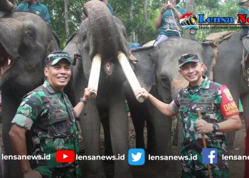 Dampingi Kasrem 043/Gatam Dandim 0429/Lamtim Hadiri Upacara HUT SPORC ke-18