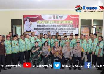 Kapolres Pesawaran Bahas Pengamanan Pemilu dan Antisipasi Bencana Alam