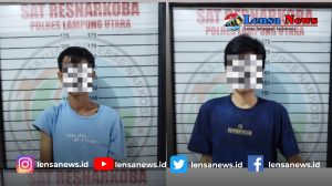 Sedang Asik Nyabu, Tiga Pemuda Diamankan Satres Narkoba Polres Lampung Utara
