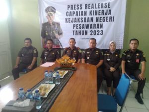 Sepanjang 2023 Kejari Pesawaran Tangani Ratusan Perkara