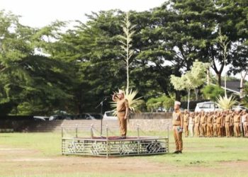 Pemkab Pesawaran Gelar Upacara Perdana 2024