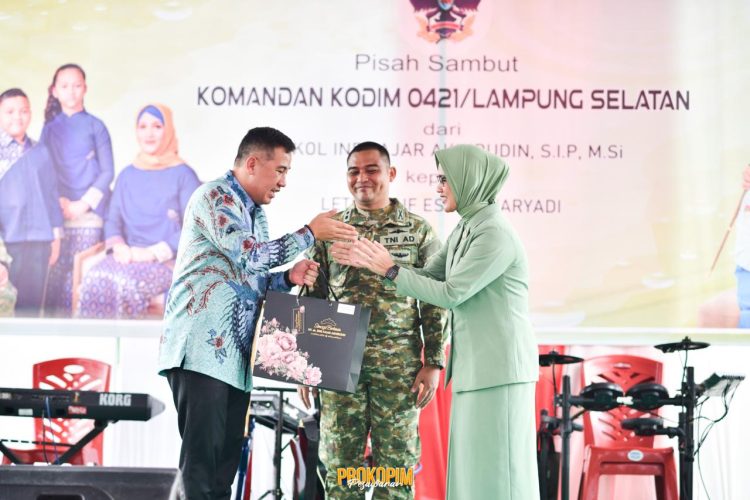 Pisah Sambut Bupati Pesawaran Bersama Dandim 0421/Lampung Selatan