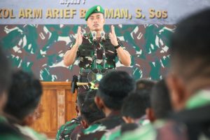 Berikan Jamdan Perdana, Dandim 0429/Lamtim Ingatkan Anggota Jaga Kekompakan