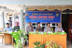 Danramil Marga Tiga Hadiri Jum’at Curhat Ajang Silaturahmi dan Sinergitas TNI-Polri