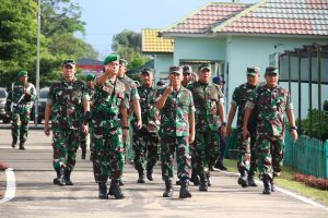 Dandim 0429/Lamtim Sambut Kunker Pangdam II/Swj