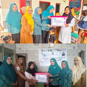 Kunjungi Tiga Desa, TP PKK Jeneponto Berikan Bantuan Bagi Anak Berisiko Stunting dan KIE