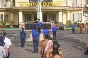 Peringati HUT Pemedam Kebakaran ke-105 Pemkab Lamtim Gelar Upacara 