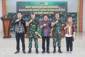 Dandim 0429/Lamtim Pimpin Rakor dan Sosialisasi Oplah Kabupaten Lampung Timur