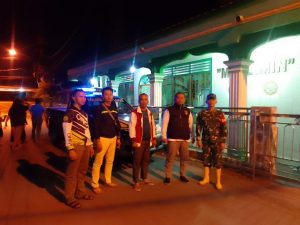 Gercep Lurah Kota Jaya, Polsek Kota dan Babinsa dalam Melakukan Giat Pengamanan dan Ketertiban