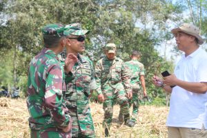 Dandim Dampingi Tim Kementan Lakukan Survei Lokasi Oplah dan Pompanisasi