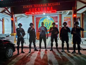 Rutan Sukadana Terima Giat Patroli Sambang Anggota Brimob Kompi 2B Lampung Timur