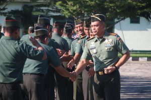 Dandim 0429/Lamtim Pimpin Apel Kembali Cuti dan Halal Bihalal