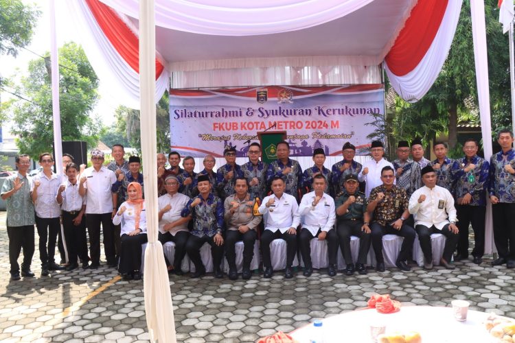 Halal Bihalal dan Syukuran Kerukunan FKUB Kota Metro Dihadiri Kapolres