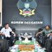 Bupati Dendi Kunjungi Makorem 043/Gatam