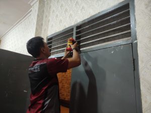 Mitigasi Kebakaran, Rutan Sukadana Lakukan Pemasangan Apar di 29 Titik Area Rutan