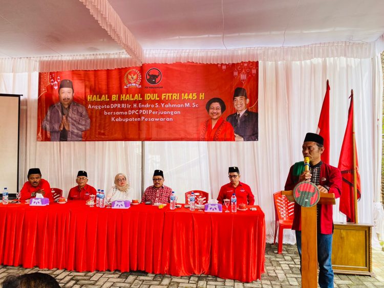 Momentum Halal Bi Halal, Endro Sebut Balon Bupati dan Wabup Jangan Hanya Bisa Teriak Marhaen Menang