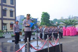 Upacara Serah Terima Jabatan Kabag dan Kasat Serta Kapolsek Dipimpin Langsung Kapolres Metro