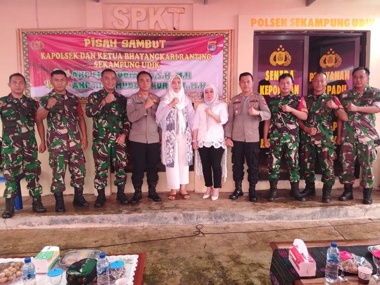 Lepas Sambut Kapolsek Sekampung Udik Dihadiri Danramil 14/Jabung
