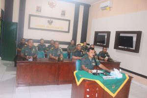 Kodim 0429/Lamtim Beserta Jajaran Serentak Ikuti Pembukaan TOT Secara Virtual