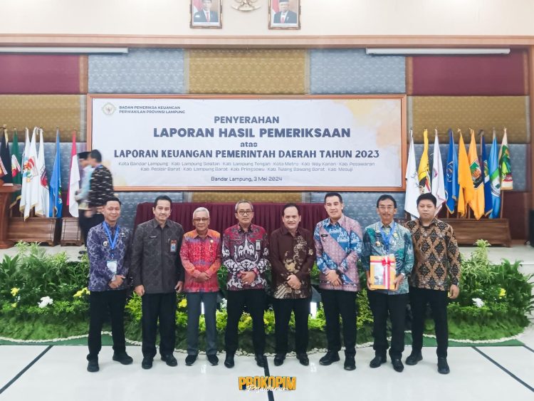 Didukung DRPD, Pemkab Pesawaran Raih WTP ke-8