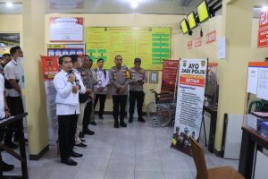 Itwasda Polda Lampung bersama Ombudsman RI Perwakilan Lampung Kunjungi Polres Metro