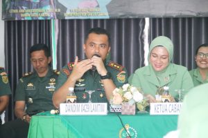Kunjungan Koramil Jajaran, Ini Pesan Dandim 0429/ Lamtim kepada Prajurit dan Persit