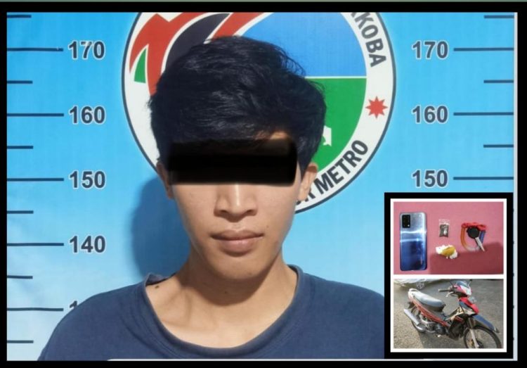 Patroli Sat Samapta Polres Metro Amankan Pria yang Ditangkap Warga di Duga Sedang Transaksi Narkoba