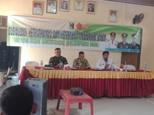 Hadiri Sosialisasi Ketenteraman dan Ketertiban Masyarakat, Ini Pesan Danramil Jabung