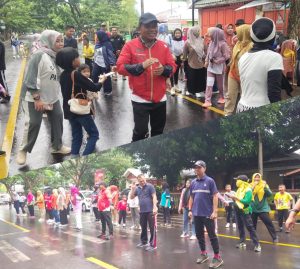 Meski Diguyur Hujan, Antusias Ratusan Masyarakat Ikut Car Free Day Perdana di Jeneponto