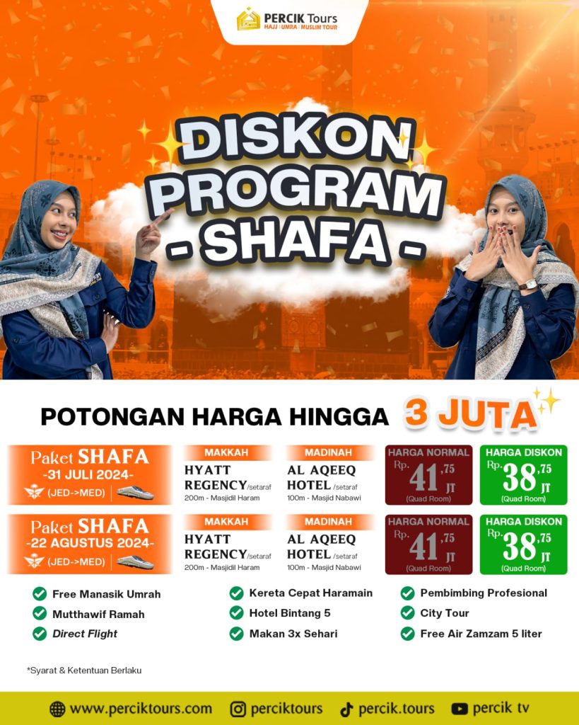 Ada Promo Menanti, Buruan Daftar Umrah di Percik Tours Cabang BSD Kota Tangsel