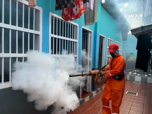 Kerja Sama dengan Puskesmas Rutan Sukadana Lakukan Fogging