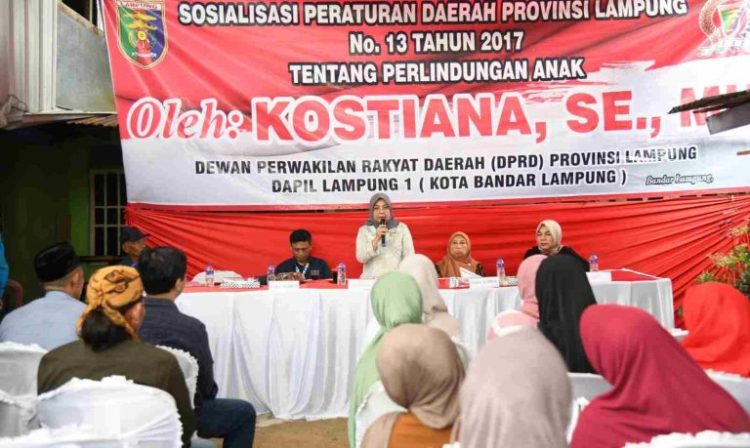 Kostiana Anggota DPRD Provinsi Lampung Gelar Sosialisasi di Dapil Kota Bandar Lampung