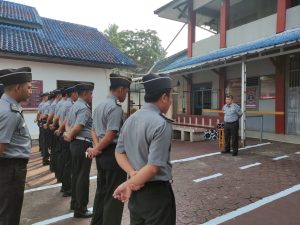 Bangun Semangat Awali Kinerja, Rutan Sukadana Gelar Apel Pagi Pegawai