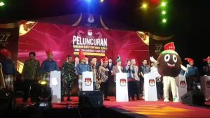 KPU Jeneponto Luncurkan Tahapan Pemilu 2024 dan Perkenalkan Maskot