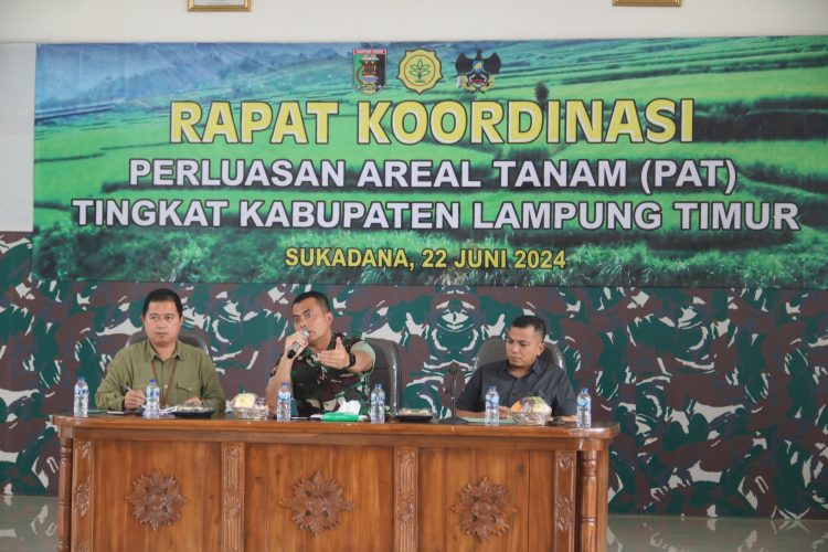 Dandim 0429/Lamtim Pimpin Rakor PAT Tingkat Kabupaten Lampung Timur