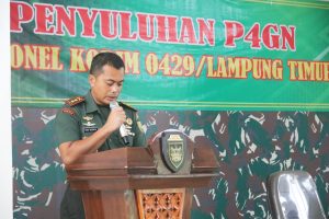 Beri Sambutan Acara Penyuluhan P4GN, Dandim 0429/Lamtim : Sayangi Keluargamu