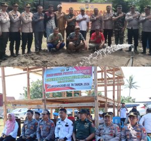 HUT Bhayangkara ke 78, Polres Jeneponto Beri Kontribusi Nyata Bedah Rumah Hingga Sumur Bor