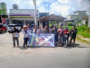 Bersama Linkom, Babinsa Koramil 15/PS Kembali Adakan Penggalangan Dana