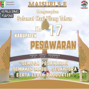 Dinas P3AP2KB Ucapkan Selamat HUT ke-17 Kabupaten Pesawaran