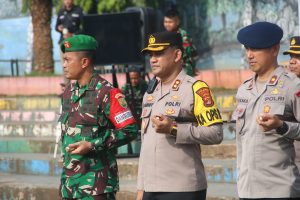 Dandim 0429/Lamtim Pimpin Apel Kesiapan Pam VVIP Kunker RI 1 di Provinsi Lampung