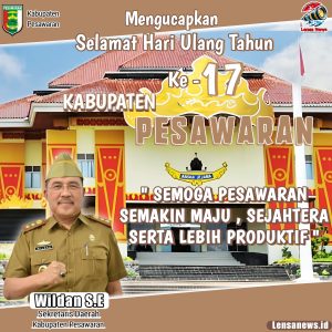 Wildan S.E. Sebut Semakin Maju dan Sejahtera Pesawaran