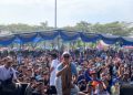 Gelaran Jalan Sehat DPC Projo Lamsel Bersama Calonbup Radityo Egi Pratama Berjalan Sukses